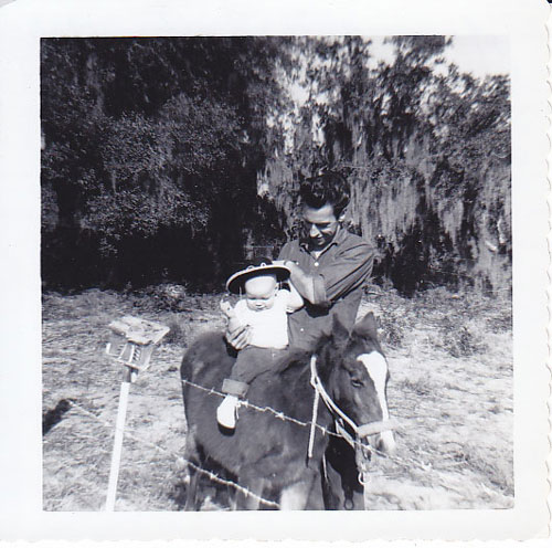 My first pony ride, 1963.